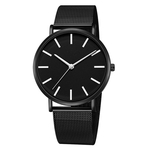 Fashion Quartz Watch Women Men Mesh Stainless Steel Quality Casual Wrist Watch