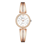 Fashion Simple Inlaid Alloy Strap Watch Bracelet Watch Ladies Quartz Watch Gift