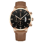 Fashion Watches Men Leather Bracelet Quartz Wrist Watch