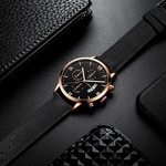 Fashion Watches Men Leather Bracelet Quartz Wrist Watch