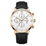 Fashion Watches Men Leather Bracelet Quartz Wrist Watch