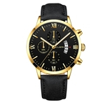 Fashion Watches Men Leather Bracelet Quartz Wrist Watch