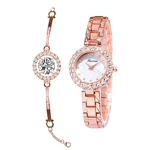 Fauna de duas peças relógio de quartzo Mulher Moda relógio de pulso Ladies melhor presente