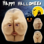 Feliz dia das bruxas máscara de cabeça de bunda de látex adulto ass traje de festa de halloween acessório prop cosplay