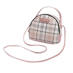 Female Fashion Plaid Handbag Uma Única Alça Praça Bag Casual