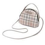 Female Fashion Plaid Handbag uma única alça Praça Bag Casual