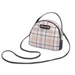 Niceday Female Fashion Plaid Handbag uma única alça Praça Bag Casual