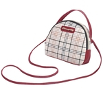 Female Fashion Plaid Handbag uma única alça Praça Bag Casual