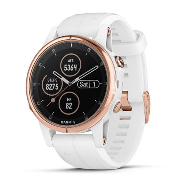 Fenix 5s Plus -ouro-tela de Safira-smartwatch Gps Premium para Aventuras, Multiesportivo com Música - Garmin