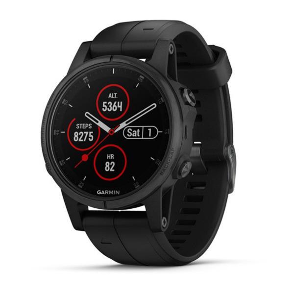 Fenix 5s Plus-preto-tela de Safira-smartwatch Gps Premium para Aventuras, Multiesportivo com Música - Garmin