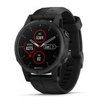 Fenix® 5s Plus-preto-tela de Safira-smartwatch Gps Premium para Aventuras, Multiesportivo com Música