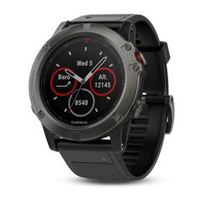 Fenix 5X - Cinza - Tela de Safira - Smartwatch Grande Premium Multiesportivo