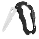 First Aid Shears EDC engrenagem Multifuncional faca dobr¨¢vel multi Carabiner Hanging fivela Ferramenta