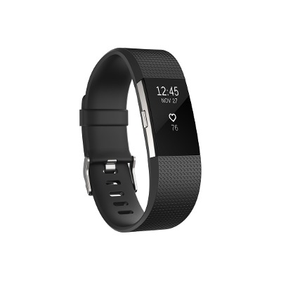 Fitbit Charge 2 Heart Rate + Fitness Wristband Black - UPC885022010217-1