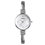 Mulheres Simples Diamante Shell pulseira relógio mostrador redondo Cadeia Moda Watch
