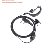 TIENGU Mic Headset Fone de ouvido fone de ouvido 2 PIN Hanger para a Rádio Baofeng Walkie Talkie Connectors and adapters