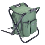 Folding Chair Camping Stool Mochila com refrigerador Duplas Picnic Bag assento Tabela Bolsa para pesca Outdoor Viagem Beach BBQ