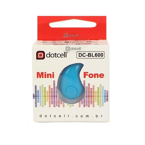 Fone Bluetooth Mono Dc-Bl600 Azul