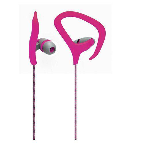 Fone de Ouvido Earhook Cabo Nylon e Microfone PH166 Rosa - Multilaser