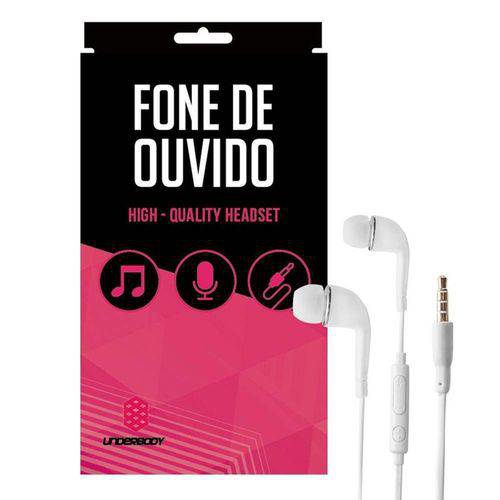 Fone de Ouvido Branco High - Bcs