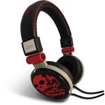Fone de Ouvido com Microfone Headphone Skull Vermelho Oex Unidade