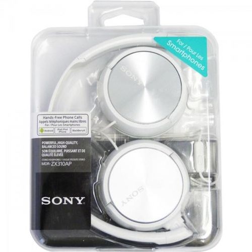 Fone de Ouvido com Microfone Mdr-zx310ap Branco Sony