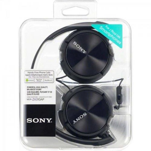 Fone de Ouvido com Microfone Mdr-zx310ap Preto Sony