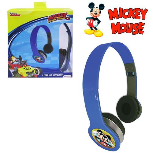 Fone de Ouvido Infantil Mickey Aventura Sobre Rodas