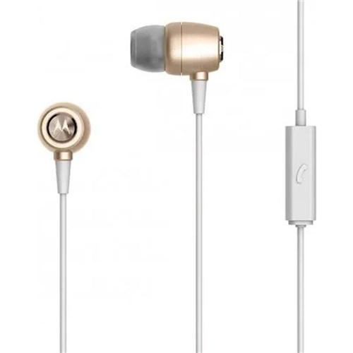 Fone de Ouvido Earbuds Metal - Sh009 - Motorola (Dourado)