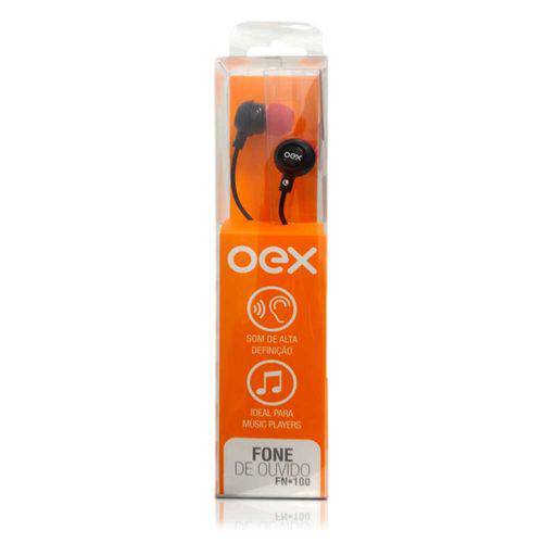 Fone de Ouvido FN100 Pt/Vm Oex