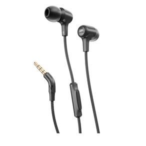 Fone de Ouvido In-Ear E15 com Controle/microfone e Cabo de Tecido Preto