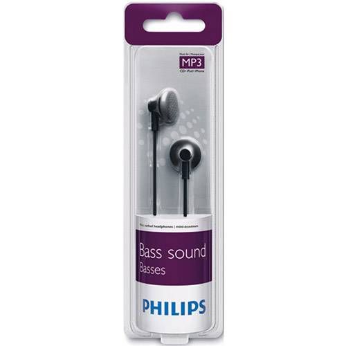 Fone de Ouvido In Ear Preto - SHE2000 - Philips