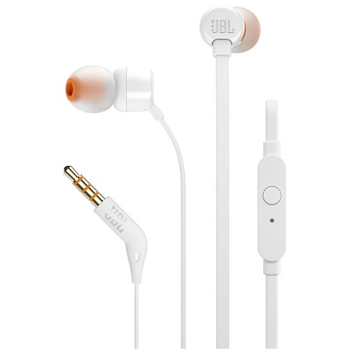 Fone de Ouvido Intra Auricular Branco JBL T110