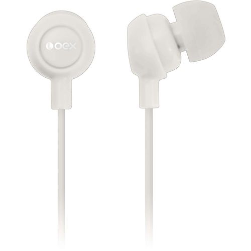 Fone de Ouvido Intra Auricular Branco Oex