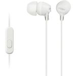 Fone de Ouvido Intra-auricular com Microfone Branco Mdr-ex15ap/w