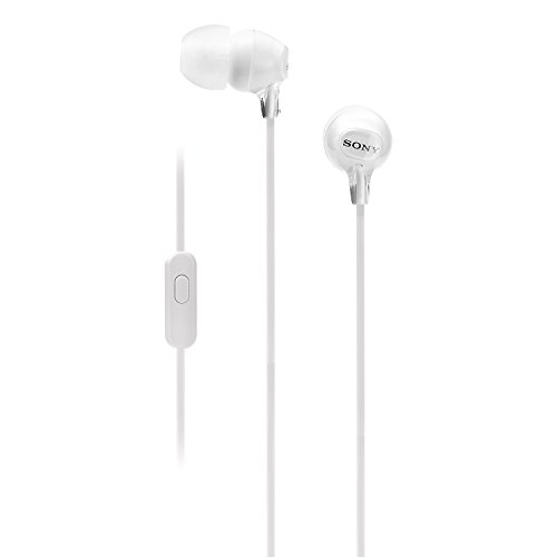 Fone de Ouvido Intra-Auricular com Microfone MDR-EX15AP Branco SONY