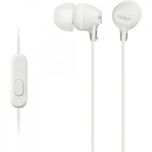 Fone de Ouvido Intra-Auricular com Microfone Mdr-Ex15ap Branco Sony