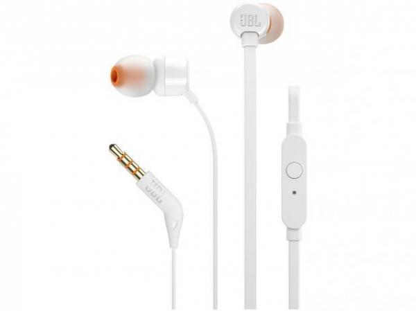 Fone de Ouvido Intra Auricular com Microfone T110 Branco - JBL