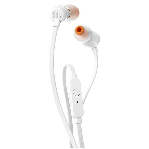 Fone de Ouvido Intra Auricular JBL T110 Branco com Microfone