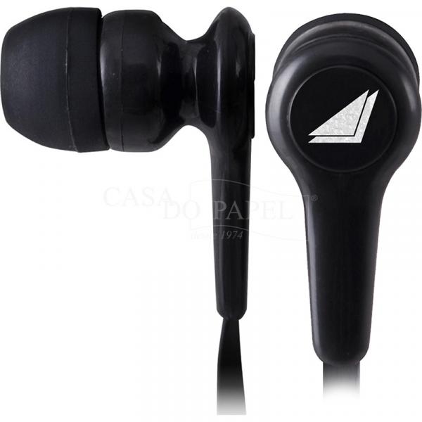 Fone de Ouvido Intra-Auricular Preto Fortrek