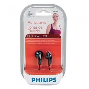 Fone de Ouvido Intra Auricular Preto SHE1360 - Philips