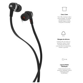 Fone de Ouvido J22 In Ear Preto