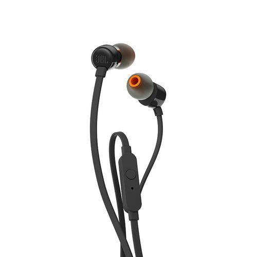 Fone de Ouvido JBL Intra Auricular T110 Preto (JBLT110BLK)