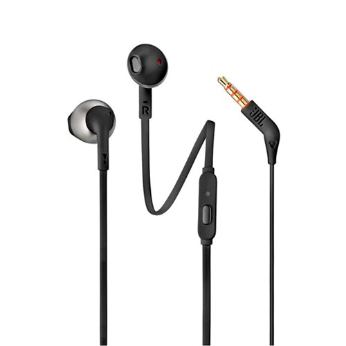 Fone de Ouvido Jbl T205 Intra Auricular com Microfone Preto