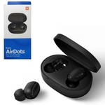 Fone de Ouvido Mi True Redmi Airdots / Earbuds Bluetooth Preto Xiaomi - TWSEJ04LS