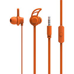 Fone de Ouvido Multilaser Sport Neon Series Hook Laranja