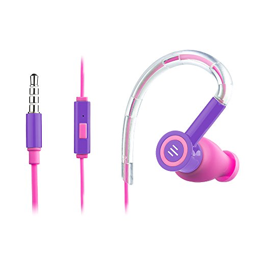 Fone de Ouvido Silicone Earhook, Pulse - PH222, Rosa e Roxo