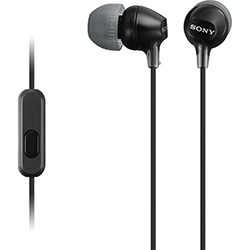 Fone de Ouvido Sony Estéreo Intra-auricular Preto - MDR-EX15AP/BCE