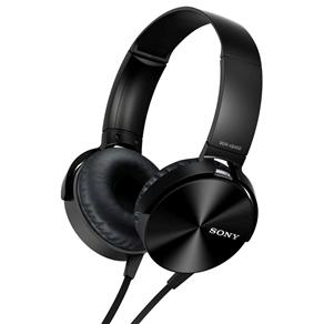 Fone de Ouvido Sony MDR-XB450AP com Microfone – Preto