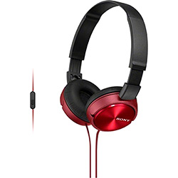 Fone de Ouvido Sony MDR-ZX310AP/RQCE7 Headphone Vermelho